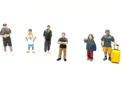 Influencers 6 piece Diecast Figure Set Limited Edition for 1/64 Scale Models by American Diorama