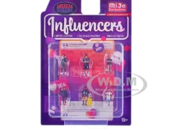 Influencers 6 piece Diecast Figure Set Limited Edition for 1/64 Scale Models by American Diorama