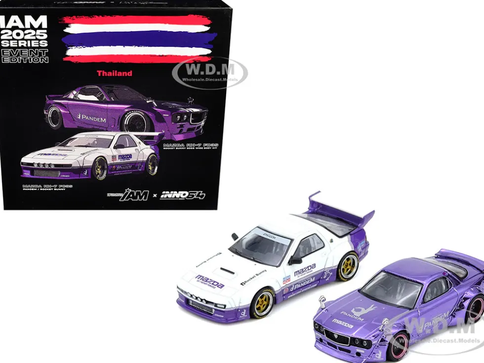 International Automotive Modified (IAM) "2025 Thailand" Box Set of 2 Pieces 1/64 Diecast Model Cars by Inno Models