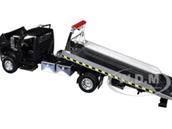 International DuraStar 4400 Flatbed Tow Truck Matt Black 1/24 Diecast Model Car by Jada