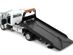 International DuraStar 4400 Flatbed Tow Truck White 1/24 Diecast Model Jada 34040