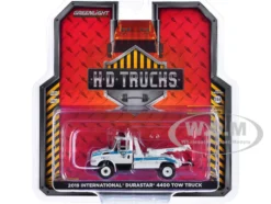 2019 International Durastar 4400 Tow Truck "Port Authority of New York & New Jersey Police" White with Blue Stripes "H.D. Trucks" Series 25 1/64 Diecast Model Car by Greenlight