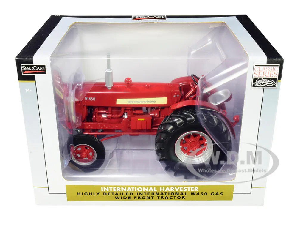 International Harvester Farmall W450 Gas Tractor Classic Series 1/16 Diecast Model Speccast ZJD1683