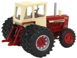 International Harvester Farmall 1256 4WD Tractor with Dual Wheels Red with Cream Cab 1/64 Diecast Model by SpecCast