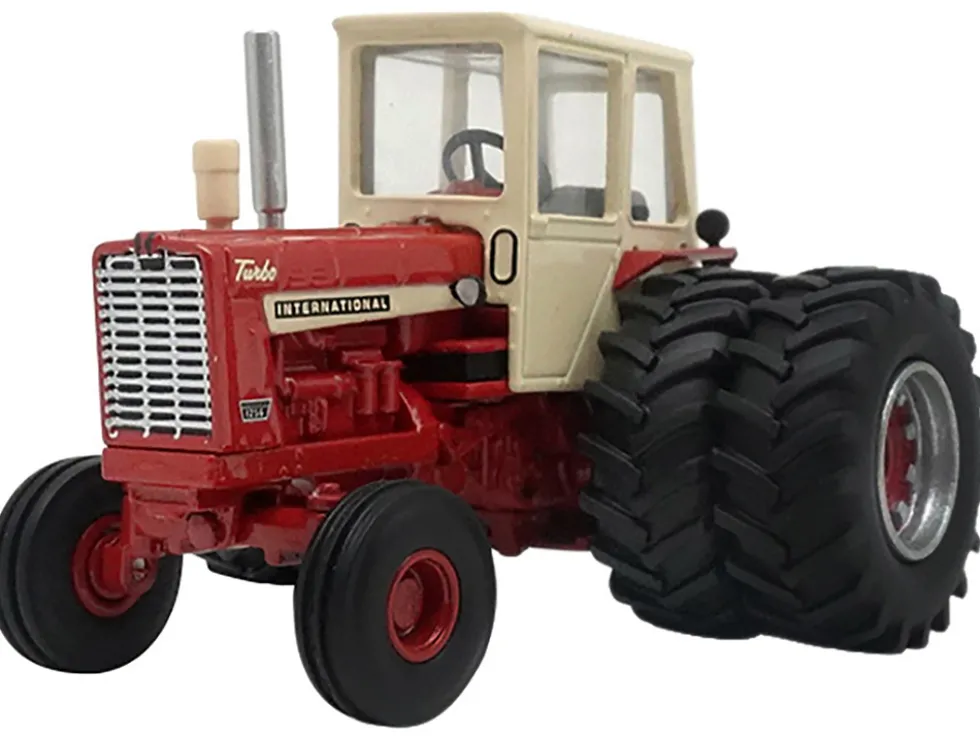 International Harvester Farmall 1256 2WD Tractor with Dual Wheels Red with Cream Cab 1/64 Diecast Model by SpecCast