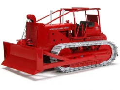 International Harvester TD-24 Crawler with ROPS and Hydraulic Front Blade Red