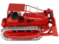 International Harvester TD-24 Crawler with ROPS and Hydraulic Front Blade Red