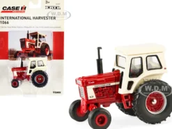 International Harvester 1066 Tractor Red Cream Case IH Agriculture Series 1/64 Diecast Model ERTL TOMY 44081