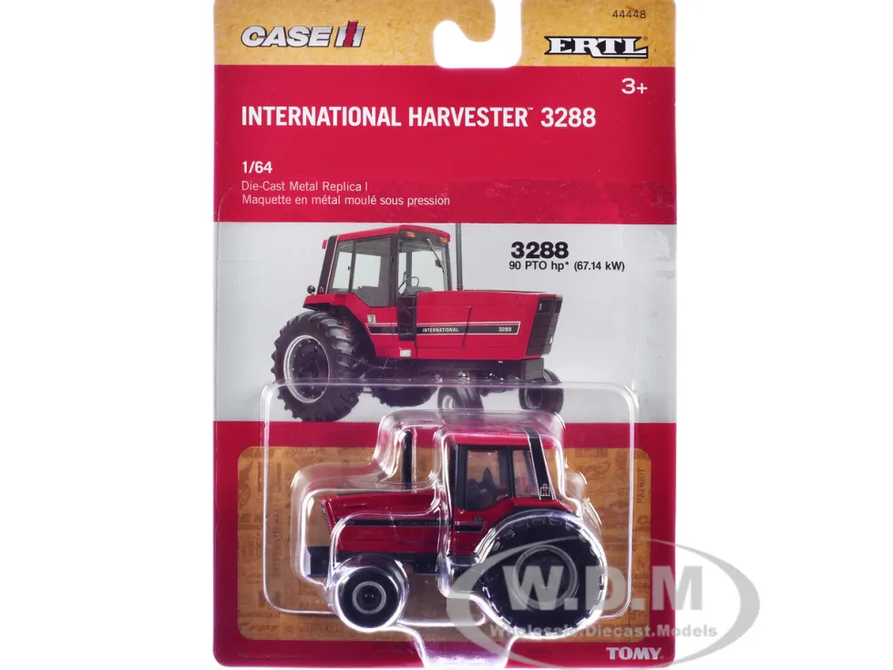 International Harvester 3288 Tractor Red 1/64 Diecast Model by ERTL TOMY