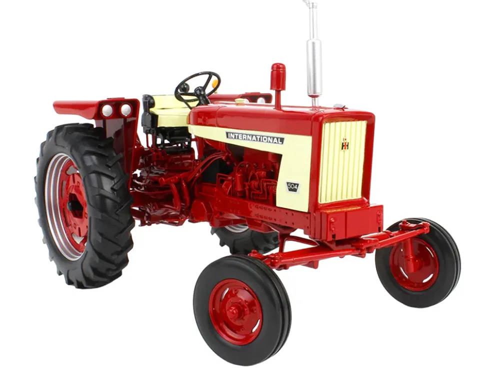 International Harvester 504 Tractor with Rear Wheel Weights Red "Classic Series" 1/16 Diecast Model by SpecCast