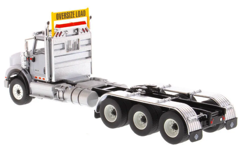 International HX620 Day Cab Tridem Tractor Light Grey 1/50 Diecast Model Diecast Masters 71011