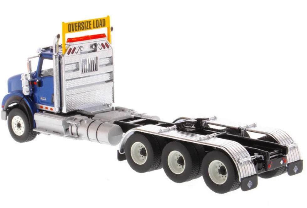 International HX620 Day Cab Tridem Tractor Blue 1/50 Diecast Model Diecast Masters 71010