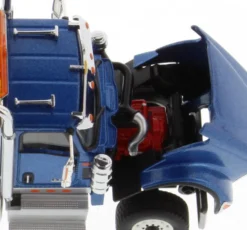 International HX620 Day Cab Tridem Tractor Blue 1/50 Diecast Model Diecast Masters 71010