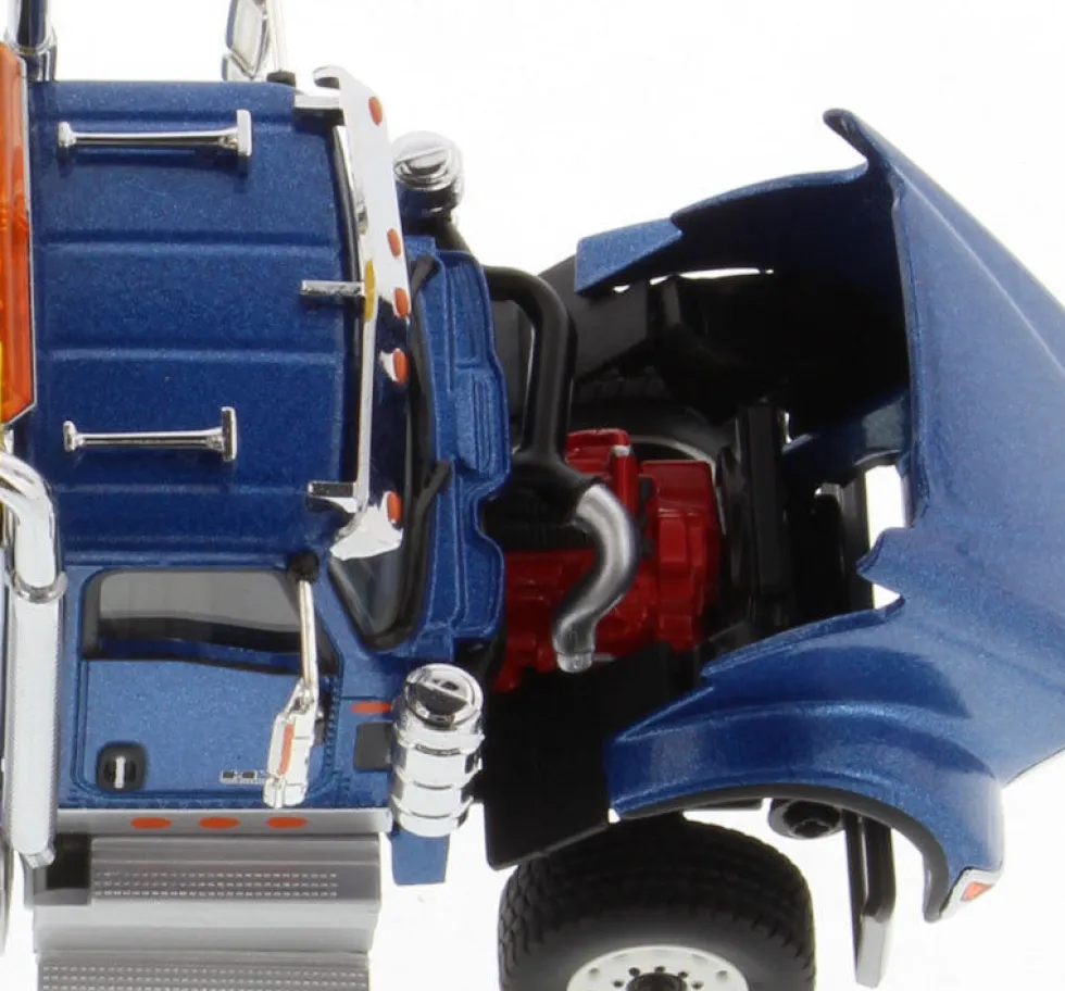 International HX620 Day Cab Tridem Tractor Blue 1/50 Diecast Model Diecast Masters 71010