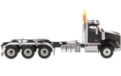 International HX620 Day Cab Tridem Tractor Black 1/50 Diecast Model Diecast Masters 71009
