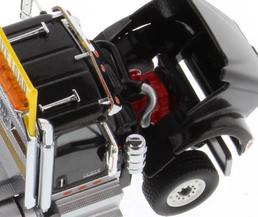 International HX620 Day Cab Tridem Tractor Black 1/50 Diecast Model Diecast Masters 71009