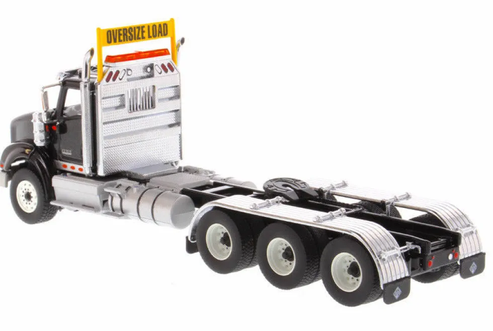 International HX620 Day Cab Tridem Tractor Black 1/50 Diecast Model Diecast Masters 71009