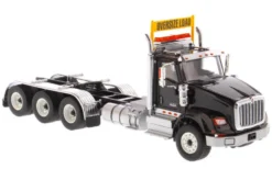 International HX620 Day Cab Tridem Tractor Black 1/50 Diecast Model Diecast Masters 71009