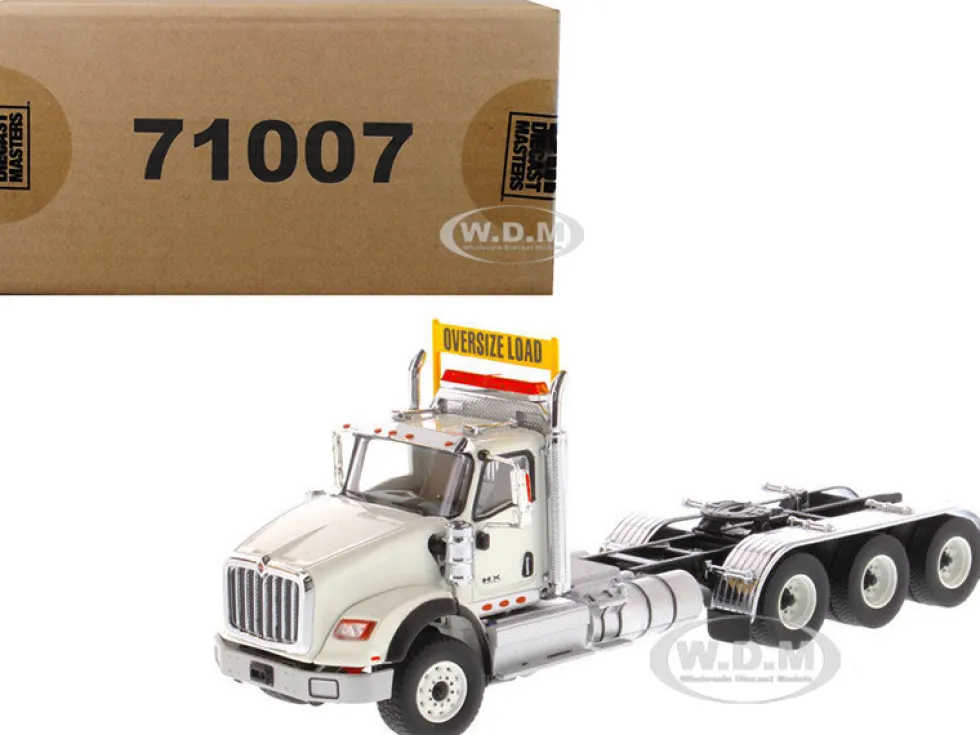 International HX620 Day Cab Tridem Tractor White 1/50 Diecast Model Diecast Masters 71007