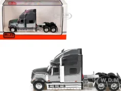 2010 International Lonestar Truck Tractor Gray and Light Gray Two-Tone 1/64 Diecast Model by IXO Models