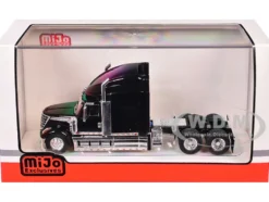 2010 International Lonestar Truck Tractor Black 1/64 Diecast Model by IXO Models