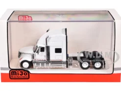 2010 International Lonestar Truck Tractor White 1/64 Diecast Model by IXO Models