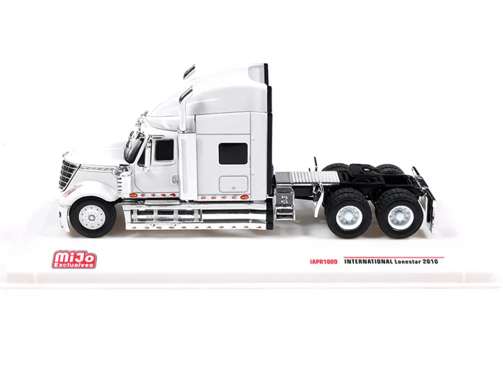 2010 International Lonestar Truck Tractor White 1/64 Diecast Model by IXO Models