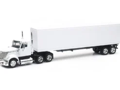 International LoneStar Truck with Dry Goods Trailer White "Long Haul Truckers" Series 1/43 Diecast Model by New Ray