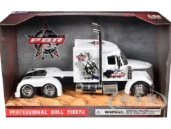 International Lonestar Truck Tractor White "PBR Professional Bull Riders" 1/43 Diecast Model by New Ray
