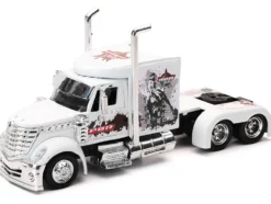 International Lonestar Truck Tractor White "PBR Professional Bull Riders" 1/43 Diecast Model by New Ray