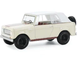 1967 International Scout 800 Sportop Cream with Brown Stripes and White Top "All Terrain" Series 17 1/64 Diecast Model Car by Greenlight