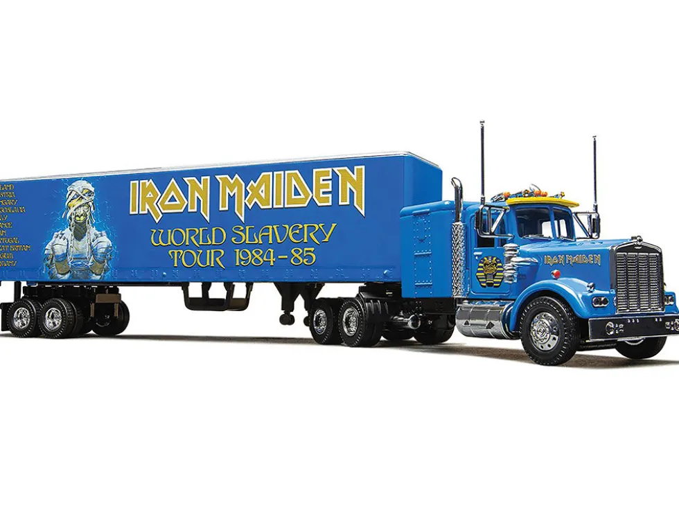 Iron Maiden "Powerslave" Transport Truck Blue "World Slavery Tour 1984-85" 1/50 Diecast Model by Corgi