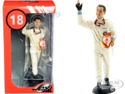 Jack Brabham Figurine Winner French Grand Prix Formula One F1 1966 1/18 Scale Models Le Mans Miniatures 118029
