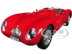 1952 Jaguar C-Type XKC 023 Red Limited Edition 1000 pieces Worldwide 1/18 Diecast Model Car CMC 193