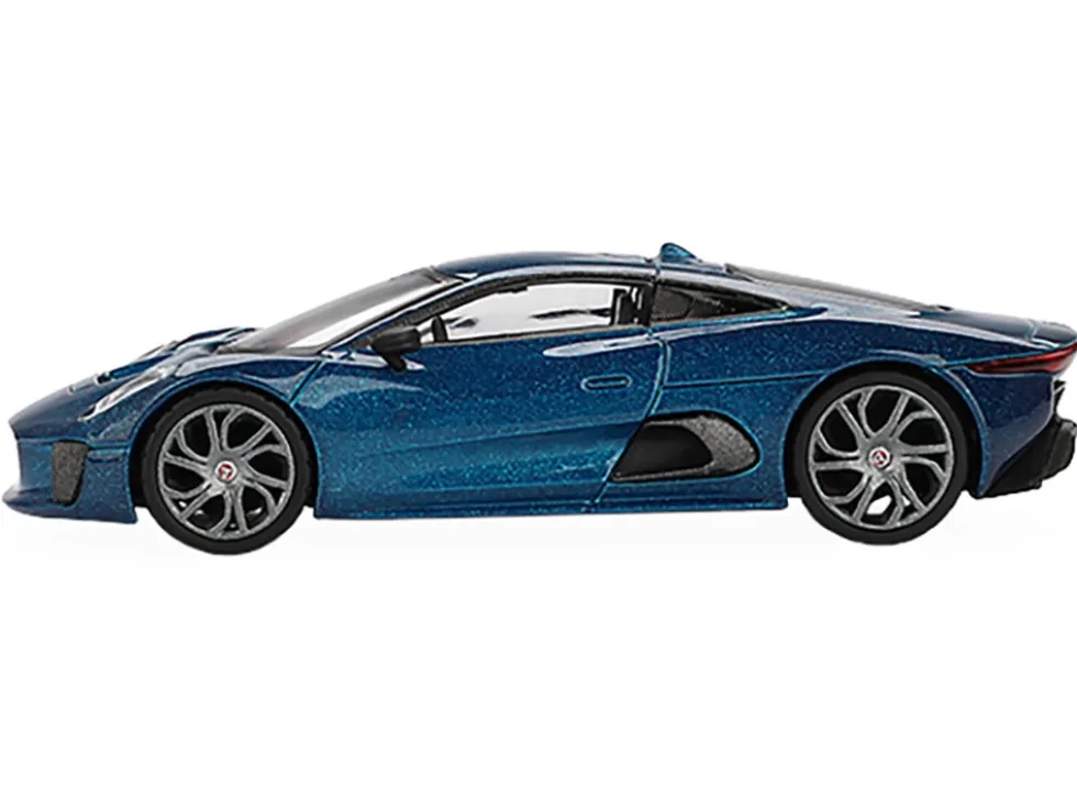 Jaguar C-X75 Blue Metallic Limited Edition 1/64 Diecast Model Car by Mini GT