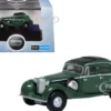 Jaguar SS RHD (Right Hand Drive) Suede Green with Black Top 1/148 (N) Scale Diecast Model Car by Oxford Diecast