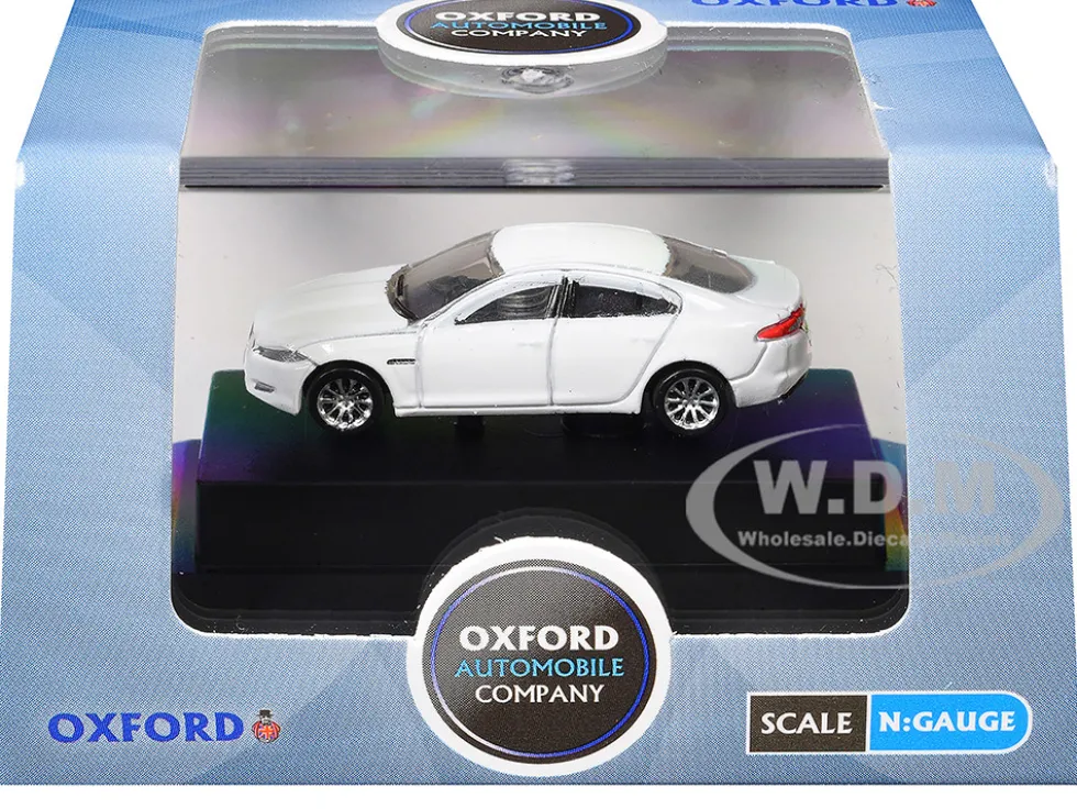 Jaguar XF RHD (Right Hand Drive) Polaris White 1/148 (N) Scale Diecast Model Car by Oxford Diecast