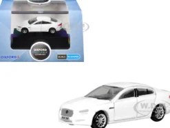 Jaguar XF RHD (Right Hand Drive) Polaris White 1/148 (N) Scale Diecast Model Car by Oxford Diecast
