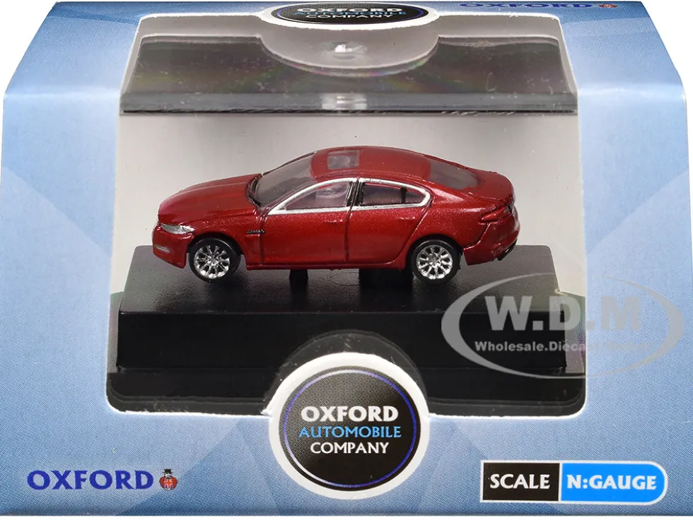 Jaguar XF RHD (Right Hand Drive) Carnelian Red 1/148 (N) Scale Diecast Model Car by Oxford Diecast
