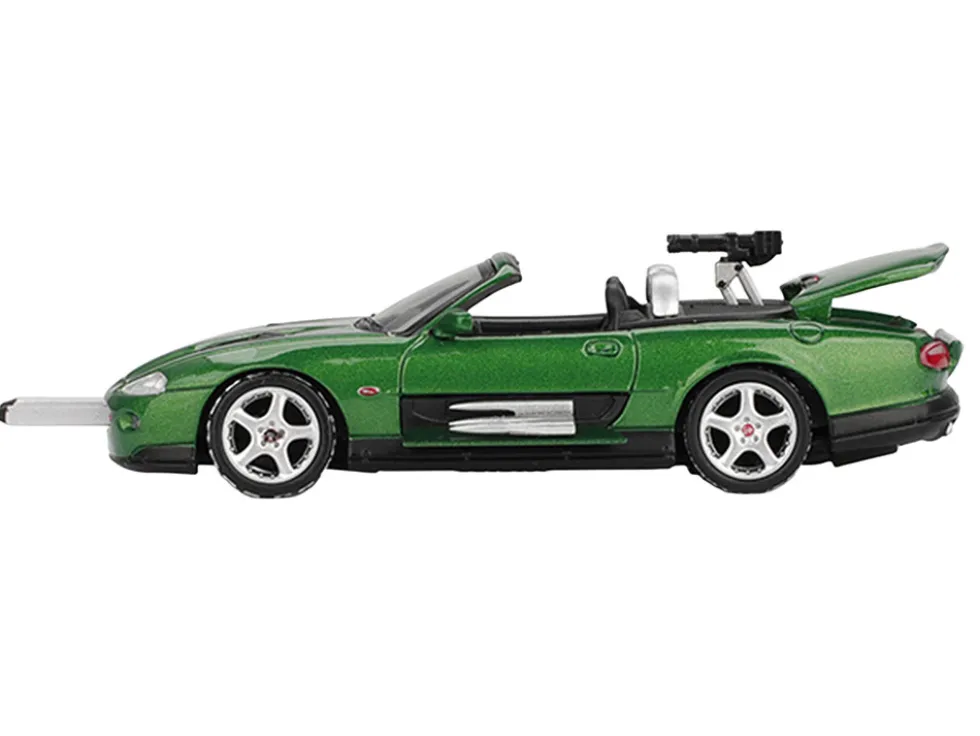 Jaguar XKR Green Metallic 007 James Bond "Die Another Day" (2002) Movie Limited Edition 1/64 Diecast Model Car by Mini GT