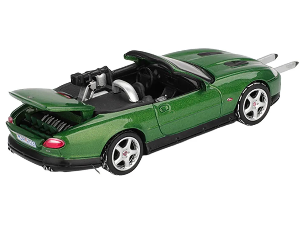 Jaguar XKR Green Metallic 007 James Bond "Die Another Day" (2002) Movie Limited Edition 1/64 Diecast Model Car by Mini GT