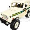 1983 Jeep CJ-5 Cream Hardtop Maryland State Police "Artisan Collection" 1/18 Diecast Model Car Greenlight 19124