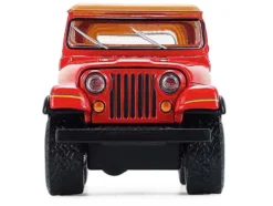 1980 Jeep CJ-7 Laredo Red with Tan Top "All Terrain" Series 17 1/64 Diecast Model Car by Greenlight