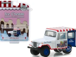 1975 Jeep DJ-5 Ice Cream Truck Hobby Exclusive 1/64 Diecast Model Car Greenlight 30005