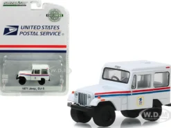 1971 Jeep DJ-5 United States Postal Service USPS White Hobby Exclusive 1/64 Diecast Model Car Greenlight 29997