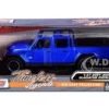 2021 Jeep Gladiator Overland Open Top Pickup Truck Blue Metallic 1/24 1/27 Diecast Model Car Motormax 79367