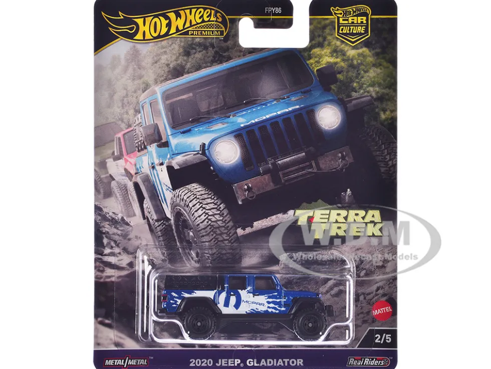 2020 Jeep Gladiator Pickup Truck Blue Metallic "MOPAR" "Terra Trek" Series Diecast Model Car by Hot Wheels