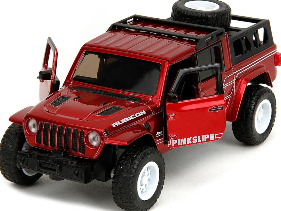 2020 Jeep Gladiator Pickup Truck Candy Red Pink Slips Series 1/32 Diecast Model Car Jada 35364