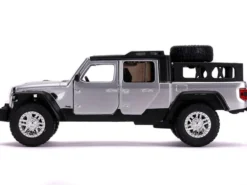2020 Jeep Gladiator Pickup Truck Silver Black Top Fast & Furious Movie 1/32 Diecast Model Car Jada 32031