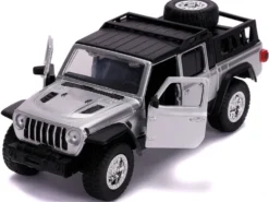 2020 Jeep Gladiator Pickup Truck Silver Black Top Fast & Furious Movie 1/32 Diecast Model Car Jada 32031